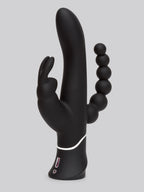 Happy Rabbit Triple Curve Rechargeable Rabbit Vibrator, Black