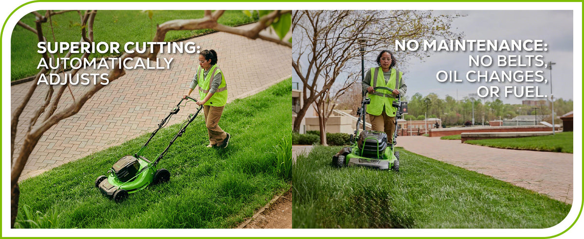 82V 21" Self-Propelled Lawn Mower, 8.0Ah Battery + Dual Port Charger