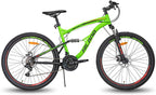 Hiland 26 Inch Mountain Bike for Men 21-Speed MTB Bicycle 18 Inch Dual-Suspension Urban Commuter City Bicycle Green