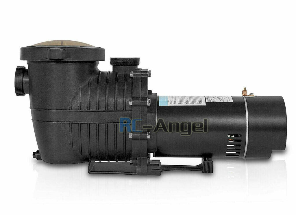 2hp 2 speed 230v 1.5" npt inground swimming pool pump motor w/strainer hayward