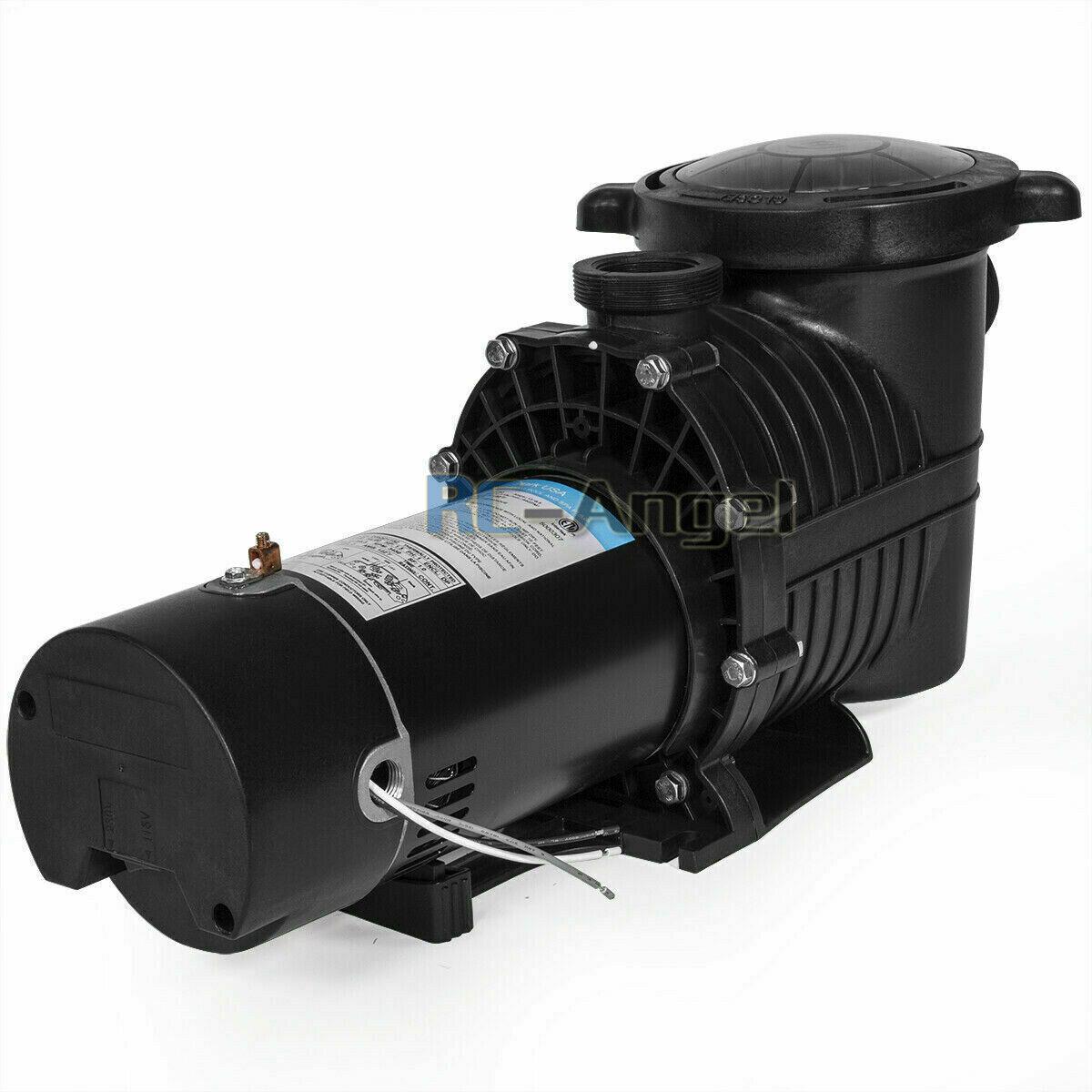 2hp 2 speed 230v 1.5" npt inground swimming pool pump motor w/strainer hayward