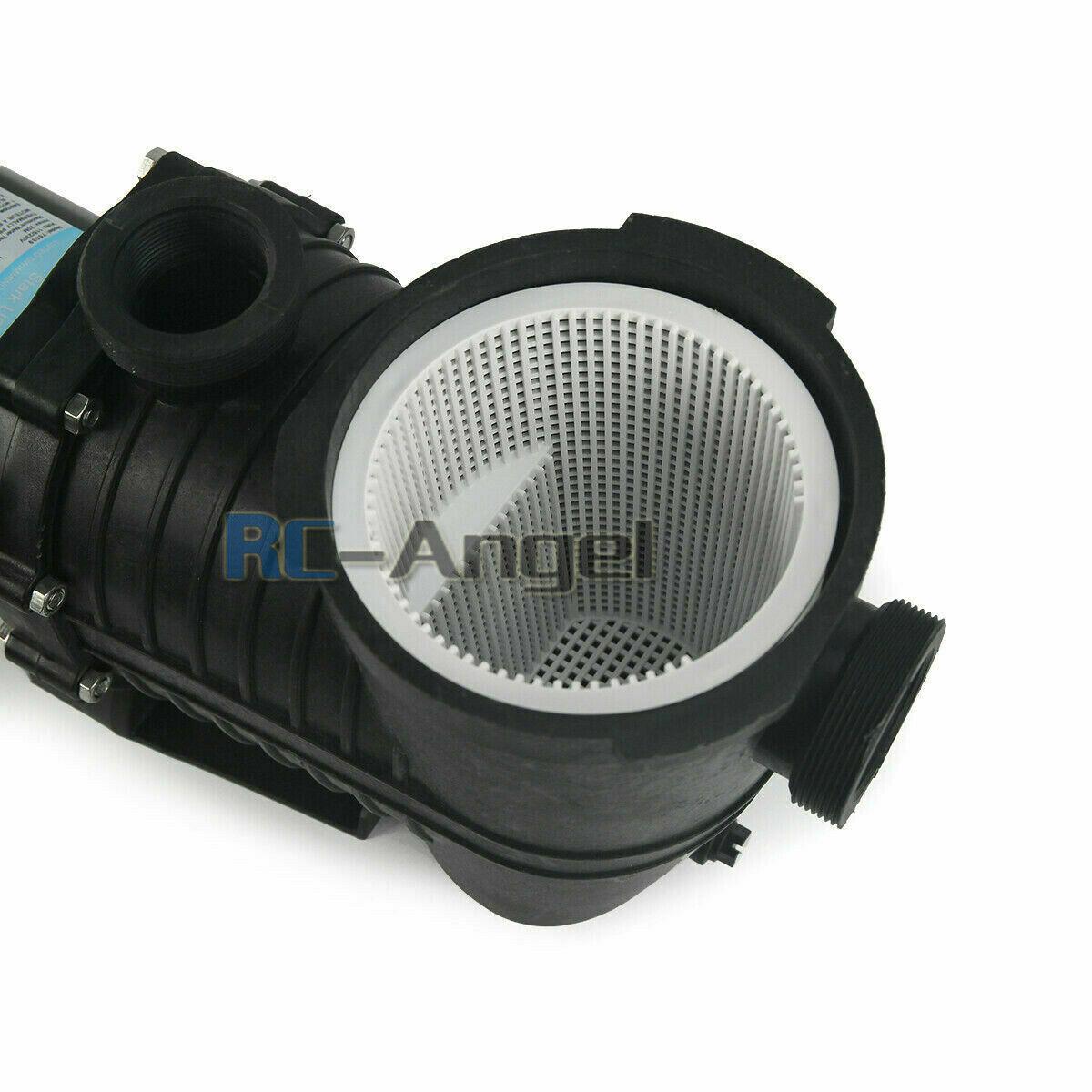 2hp 2 speed 230v 1.5" npt inground swimming pool pump motor w/strainer hayward