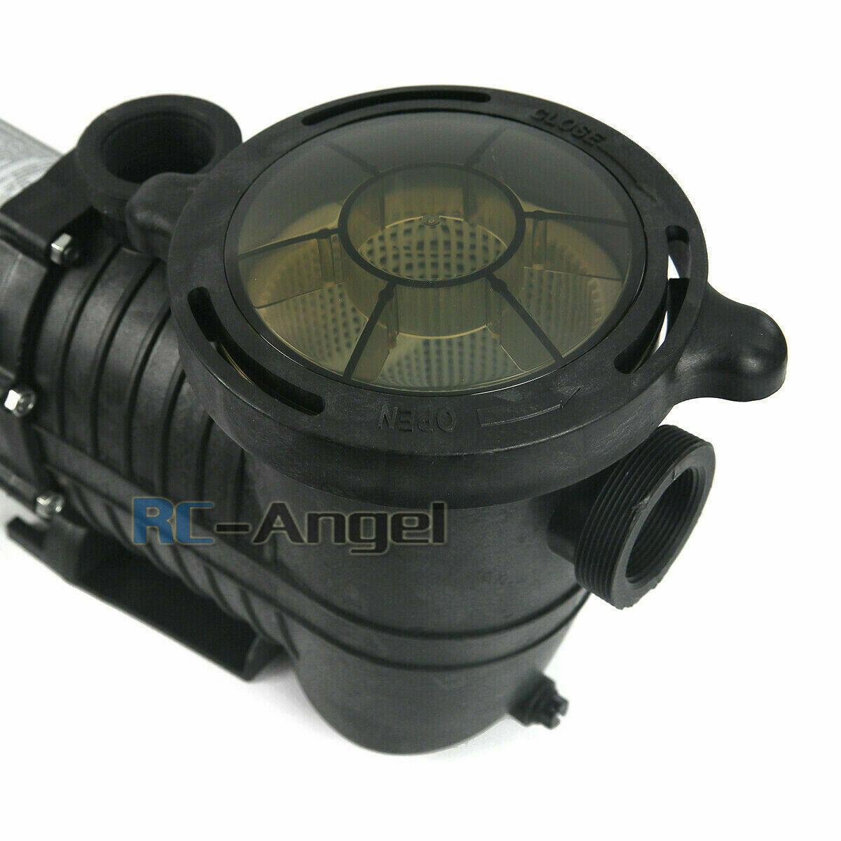 1.5hp 2 speed 230v 1.5" npt inground swimming pool pump motor w/strainer hayward