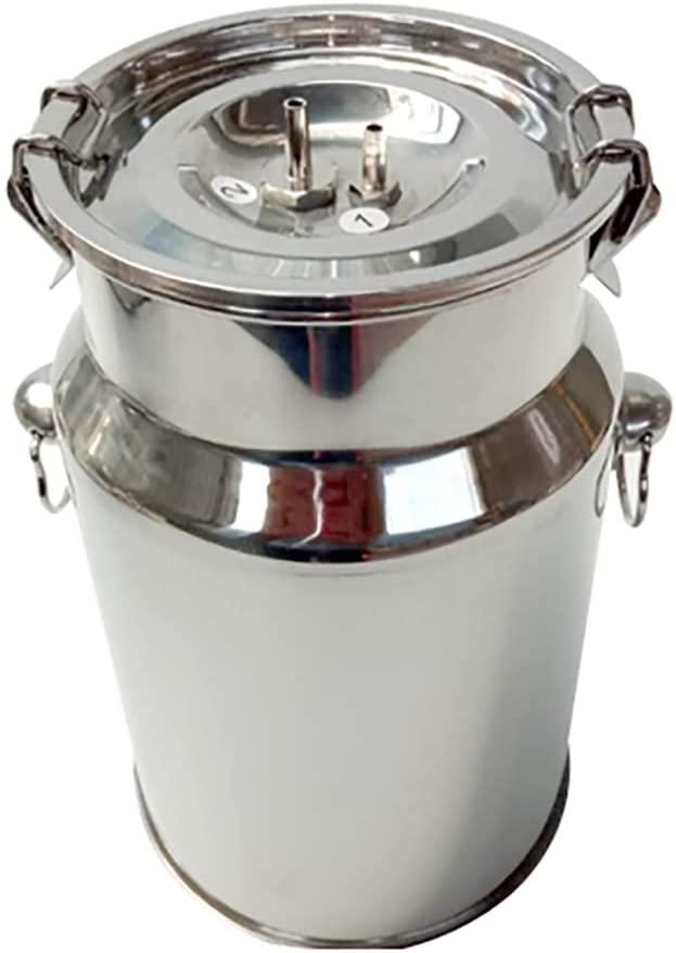 dishengzhen cow milking machine, portable livestock milking equipment for cows, with double suction head adjustable vacuum pump, 7l milk container