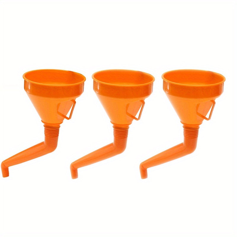 3PCS 130mm Refueling Funnel With Filter Motorcycle Refuel Gasoline Engine Oil Funnel Moto Car Funnels Car Repair Filling Tool