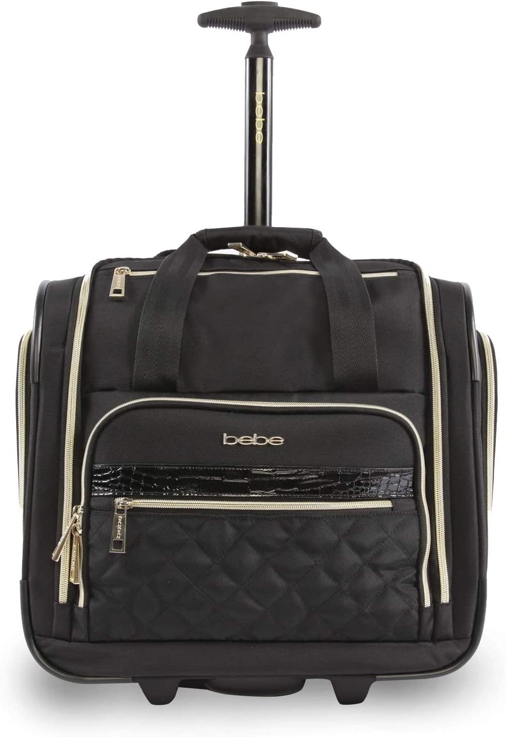 Women's Leena-Wheeled Under The Seat Carry On Bag, Black, One Size