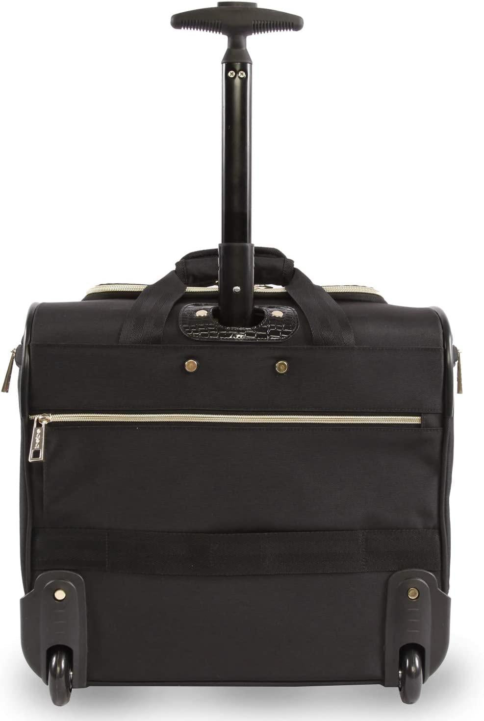 Women's Leena-Wheeled Under The Seat Carry On Bag, Black, One Size