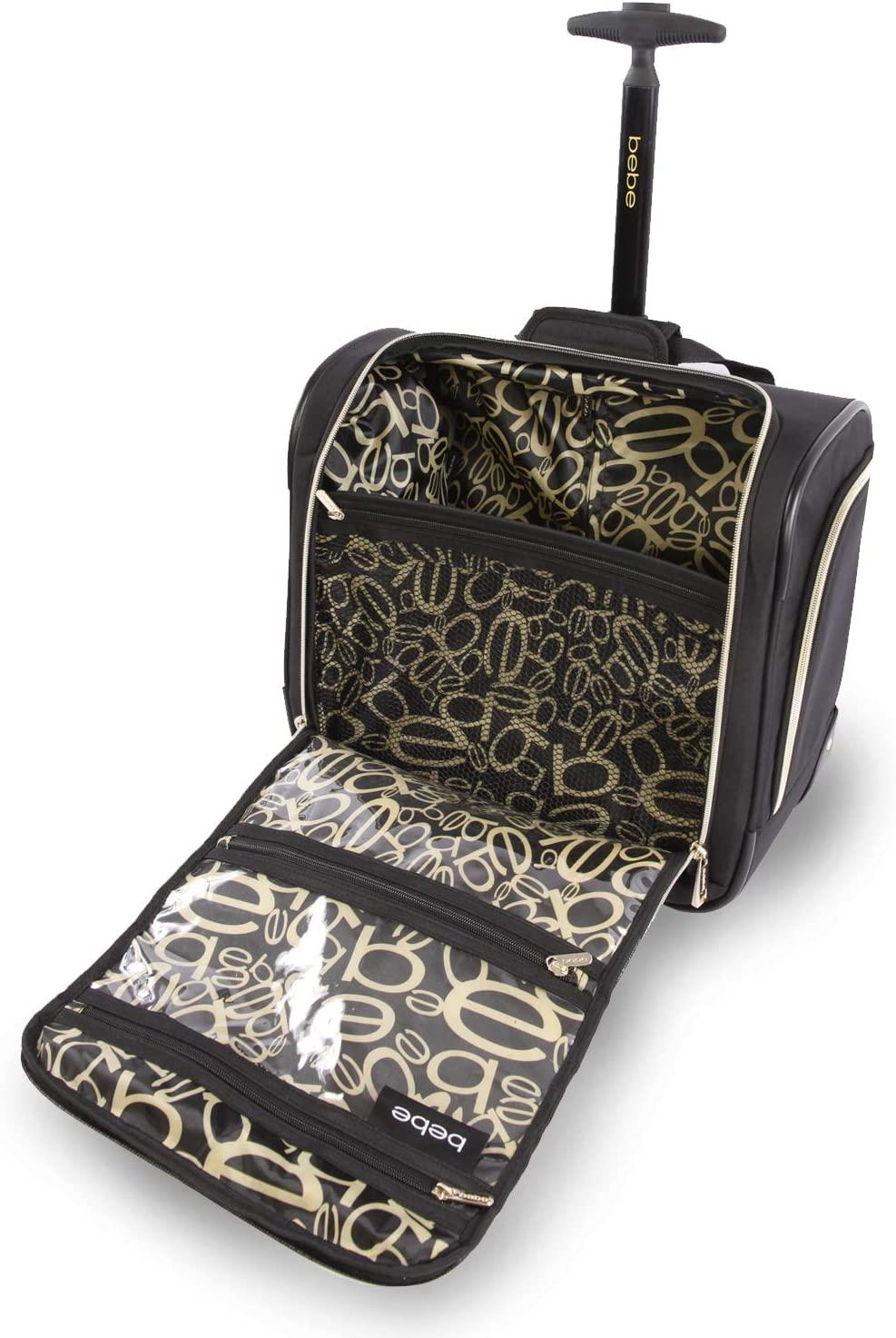 Women's Leena-Wheeled Under The Seat Carry On Bag, Black, One Size