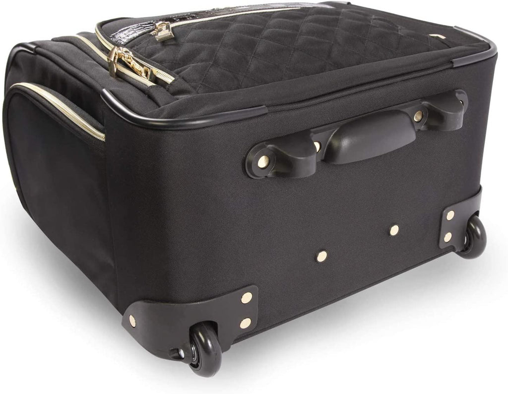 Women's Leena-Wheeled Under The Seat Carry On Bag, Black, One Size