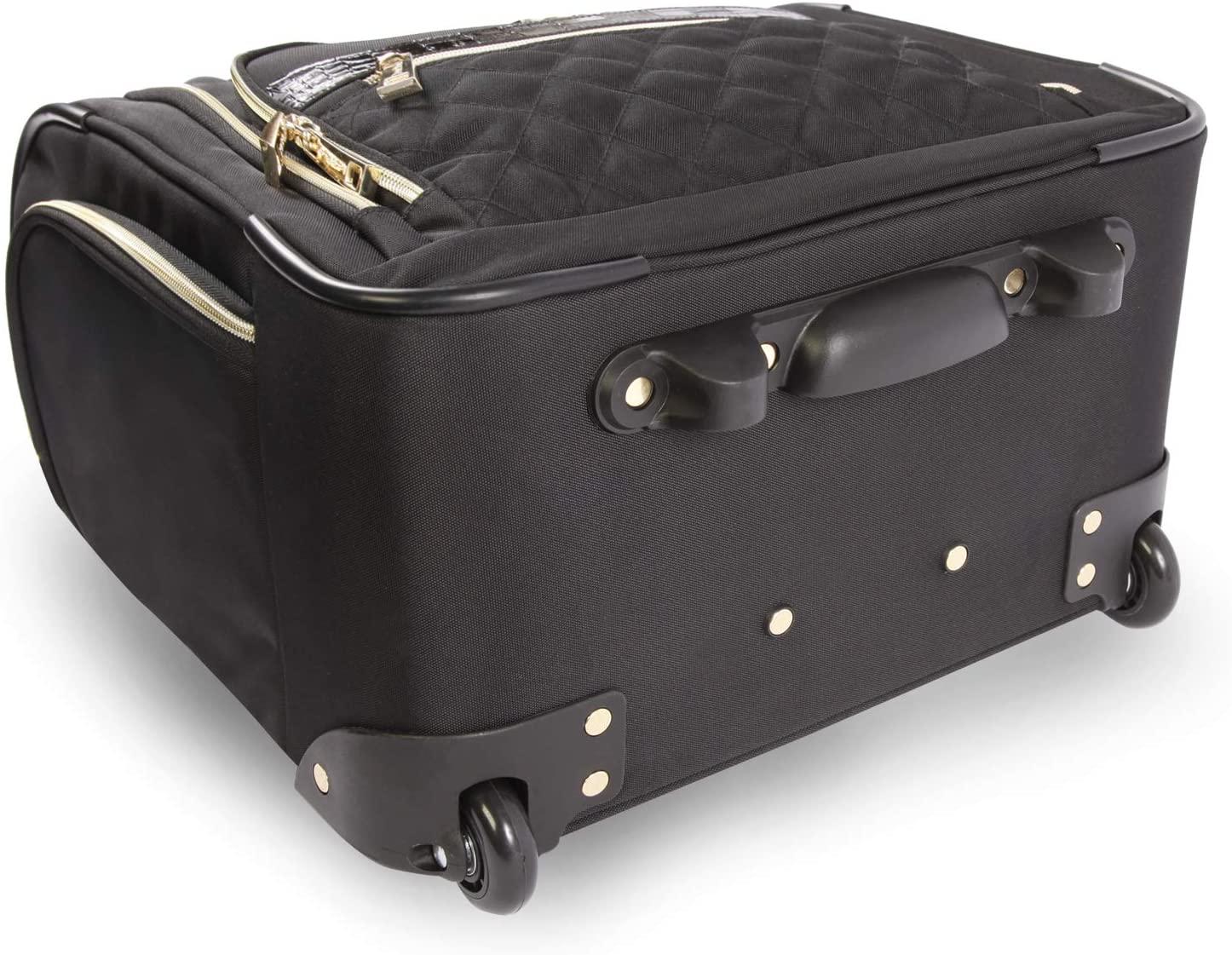Women's Leena-Wheeled Under The Seat Carry On Bag, Black, One Size
