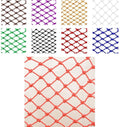 Balcony Protective Netting Cargo Cover Net, Rope Net Net Safety Net Decoration Net Used for Outdoor Sports Venues, Playground Ceiling Decoration Climbing Protection Net,6mm Rope/15cm Hole/oranGarde