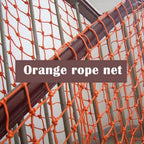 Balcony Protective Netting Cargo Cover Net, Rope Net Net Safety Net Decoration Net Used for Outdoor Sports Venues, Playground Ceiling Decoration Climbing Protection Net,6mm Rope/15cm Hole/oranGarde
