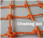 Balcony Protective Netting Cargo Cover Net, Rope Net Net Safety Net Decoration Net Used for Outdoor Sports Venues, Playground Ceiling Decoration Climbing Protection Net,6mm Rope/15cm Hole/oranGarde