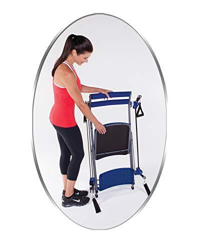 Chair Gym Total Body Workout All in One Compact, Portable and Easy to Use At Home Exercise System, As Seen on TV - Blue
