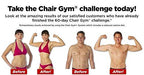 Chair Gym Total Body Workout All in One Compact, Portable and Easy to Use At Home Exercise System, As Seen on TV - Blue