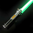 ZiaSabers ASW Graflex Neopixel Lightsaber with Xenopixel 2.0 Soundboard - Realistic Silver Aluminum Hilt Star Wars Anakin Skywalker Lightsaber - Strip LED with 12 Preset Colors and Smooth Swing Sounds