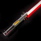 ZiaSabers ASW Graflex Neopixel Lightsaber with Xenopixel 2.0 Soundboard - Realistic Silver Aluminum Hilt Star Wars Anakin Skywalker Lightsaber - Strip LED with 12 Preset Colors and Smooth Swing Sounds