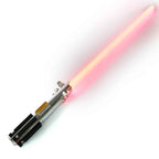 ZiaSabers ASW Graflex Neopixel Lightsaber with Xenopixel 2.0 Soundboard - Realistic Silver Aluminum Hilt Star Wars Anakin Skywalker Lightsaber - Strip LED with 12 Preset Colors and Smooth Swing Sounds