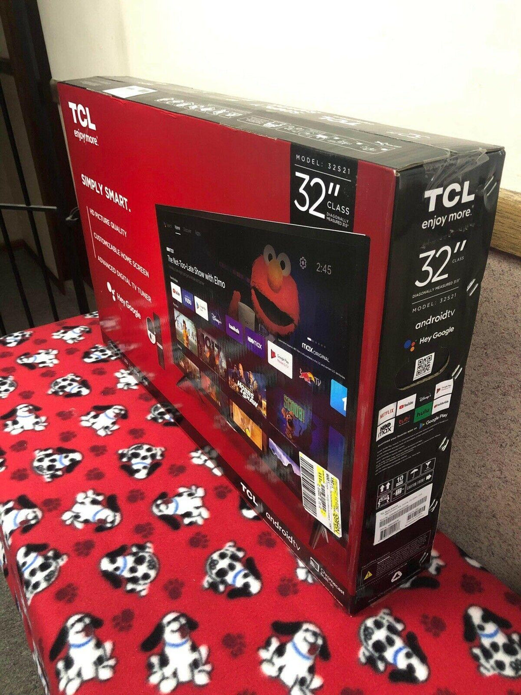 tcl 32" hd led android super smart tv - 32s21 - open box w/apps (live tv movies)