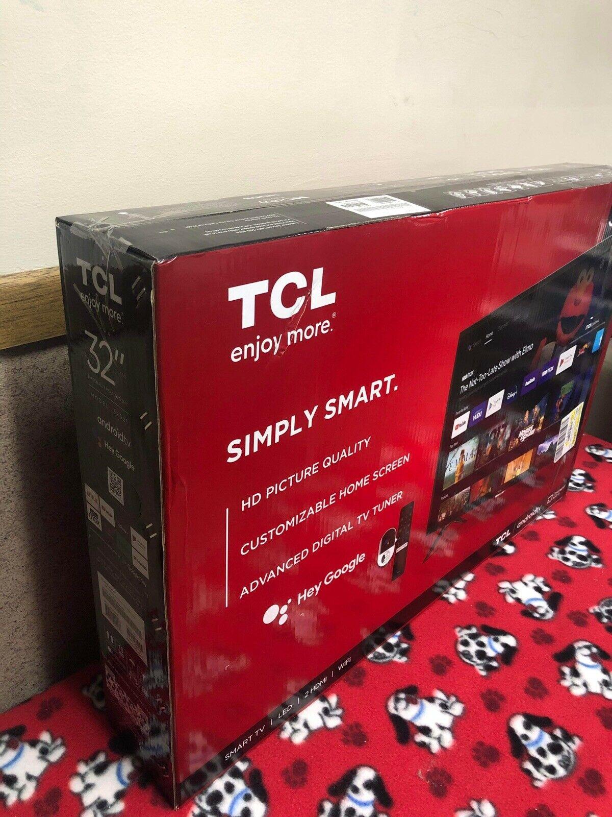 tcl 32" hd led android super smart tv - 32s21 - open box w/apps (live tv movies)