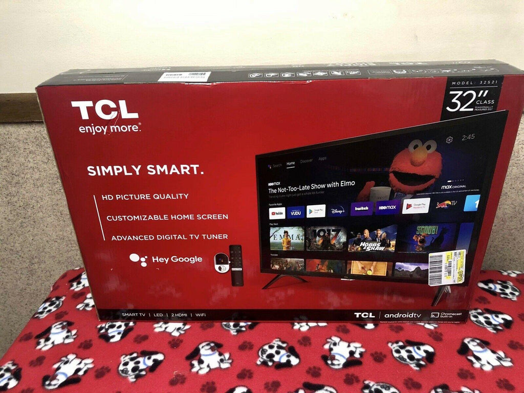 tcl 32" hd led android super smart tv - 32s21 - open box w/apps (live tv movies)