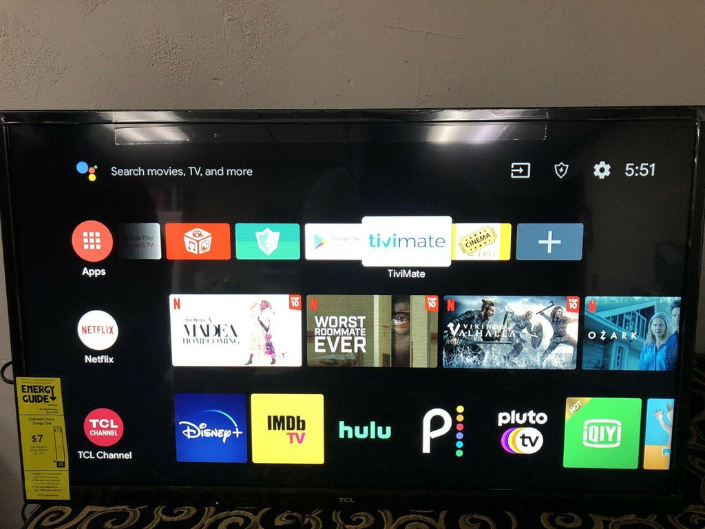 tcl 32" hd led android super smart tv - 32s21 - open box w/apps (live tv movies)