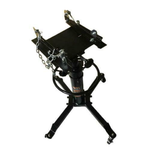 1100 Lb Lift Hydraulic Transmission Jack Foot Pump Spring Load Black New