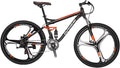 Front or Full Suspension Mountain Bike 21 Speed Bicycle 27.5 inches Mens MTB Disc Brakes Orange