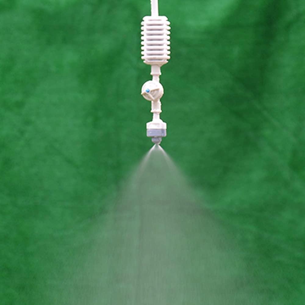 DJASM 50 Sets 0.7mm Micro Spray Nozzles Atomization Cooling Mist Sprinklers with The Spherical Anti-drip Device Irrigation Kits