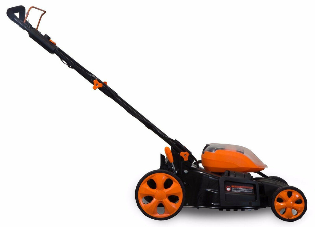 WEN 40439 40V Max Li-ion 19-Inch 3-in-1 Lawn Mower with Two Batteries & Charger