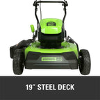 PRO 19 in. 60-Volt Cordless 2-in-1 Lawn Mower with 5.0 Ah Battery Charger