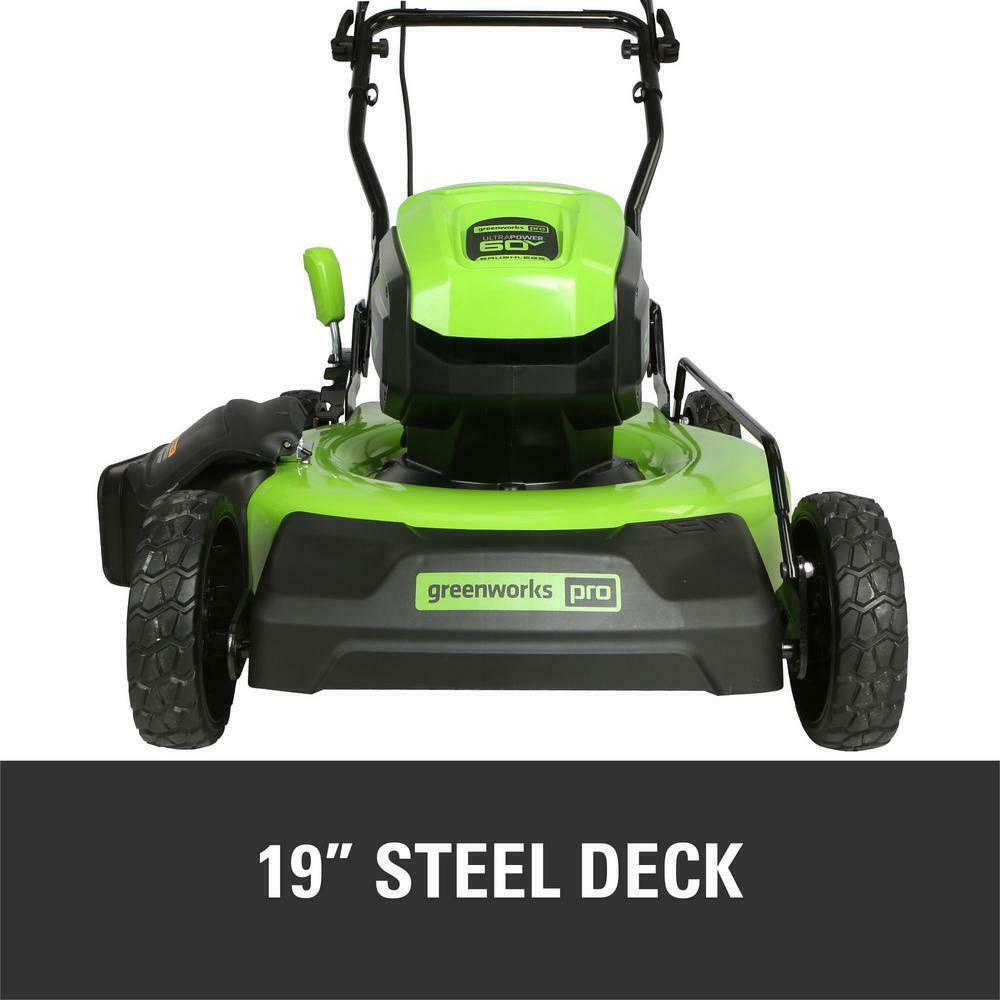 PRO 19 in. 60-Volt Cordless 2-in-1 Lawn Mower with 5.0 Ah Battery Charger