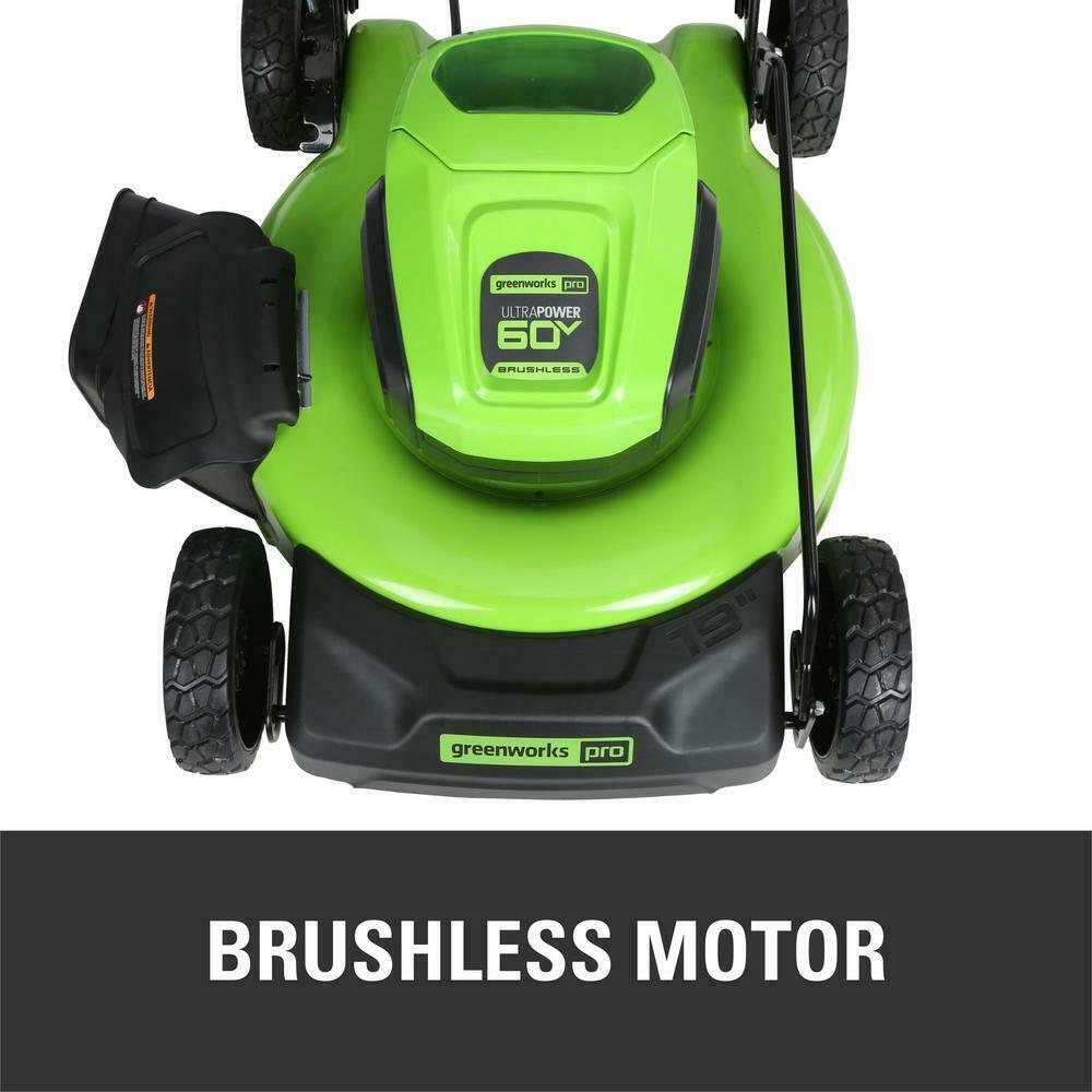 PRO 19 in. 60-Volt Cordless 2-in-1 Lawn Mower with 5.0 Ah Battery Charger
