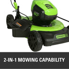 PRO 19 in. 60-Volt Cordless 2-in-1 Lawn Mower with 5.0 Ah Battery Charger