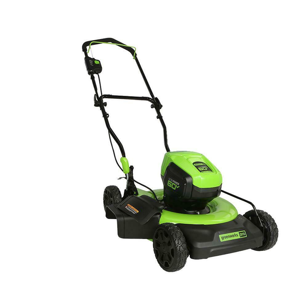 PRO 19 in. 60-Volt Cordless 2-in-1 Lawn Mower with 5.0 Ah Battery Charger