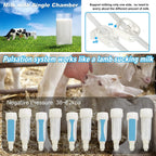 electric milking machine for goats 7l portable pulsation adjustable vacuum pressure pump milker with livestock milking machine