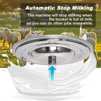 electric milking machine for goats 7l portable pulsation adjustable vacuum pressure pump milker with livestock milking machine