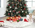 Faux Fur Christmas Tree Skirt 6' Feet Diameter