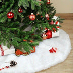 Faux Fur Christmas Tree Skirt 6' Feet Diameter
