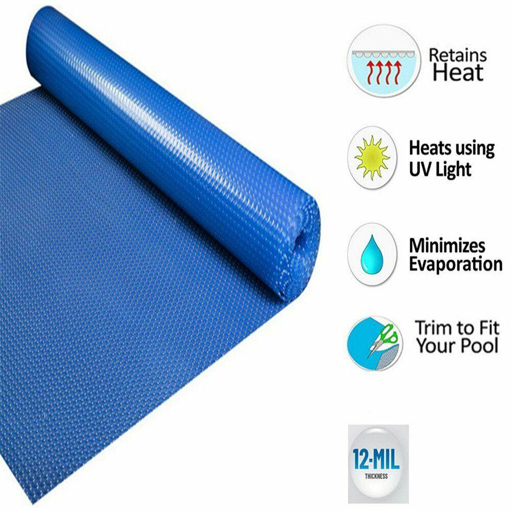 solar swimming pool cover heat retaining blanket rainproof dust cover pe 12mil
