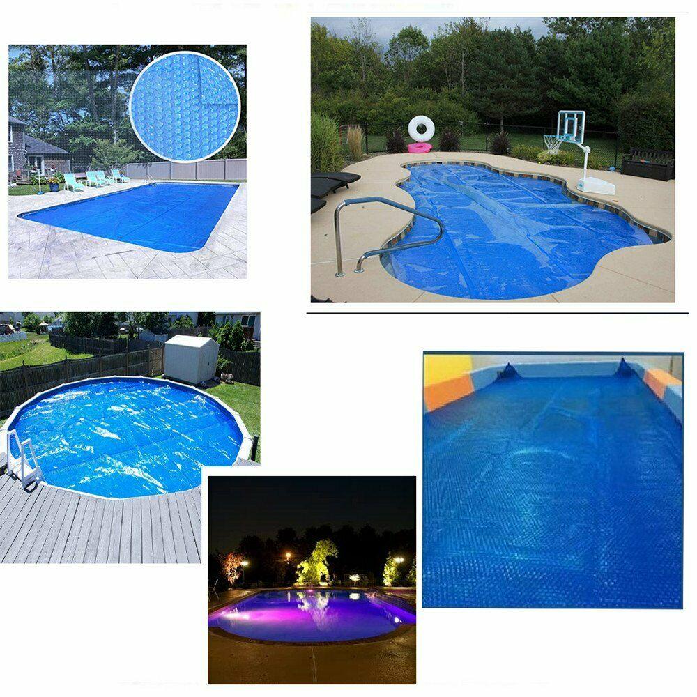 solar swimming pool cover heat retaining blanket rainproof dust cover pe 12mil