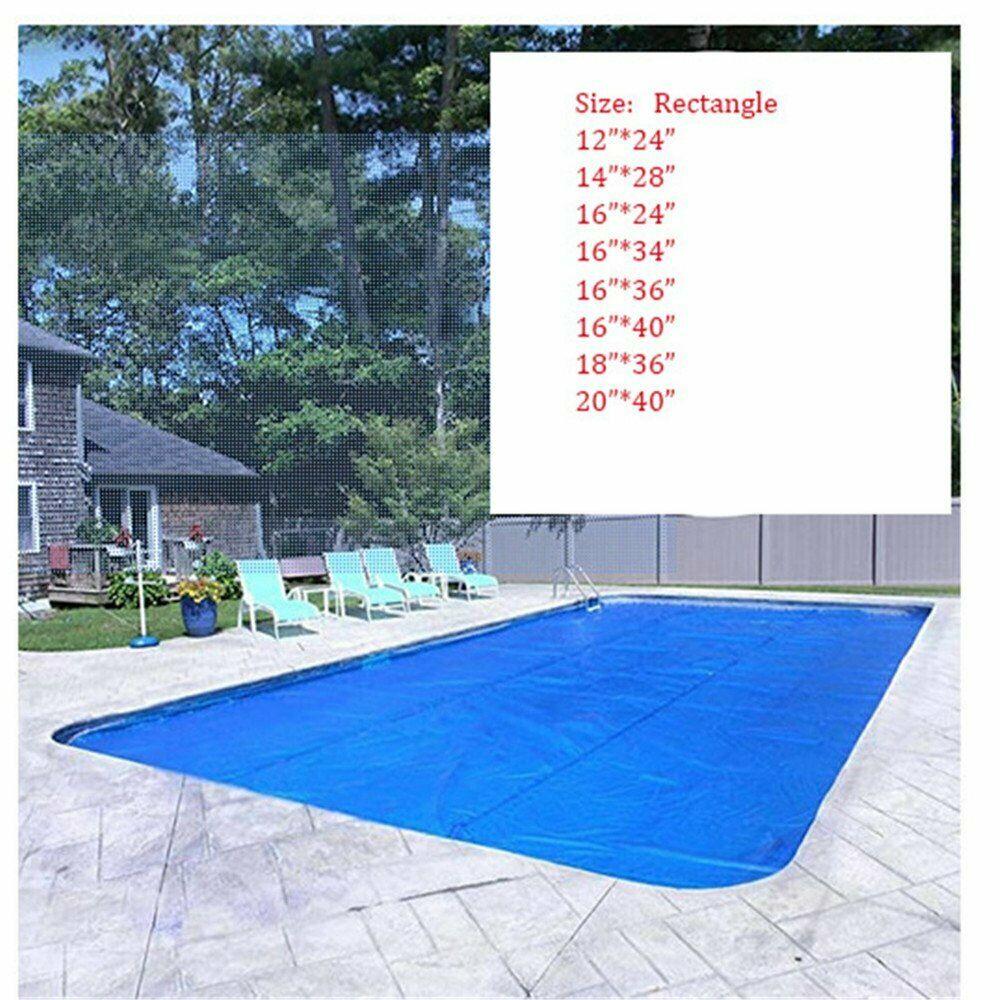 solar swimming pool cover heat retaining blanket rainproof dust cover pe 12mil