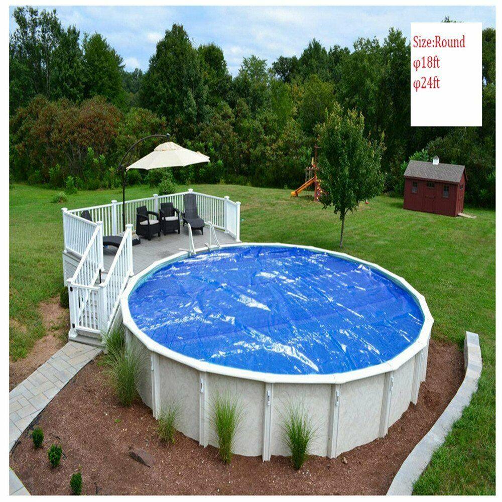 solar swimming pool cover heat retaining blanket rainproof dust cover pe 12mil