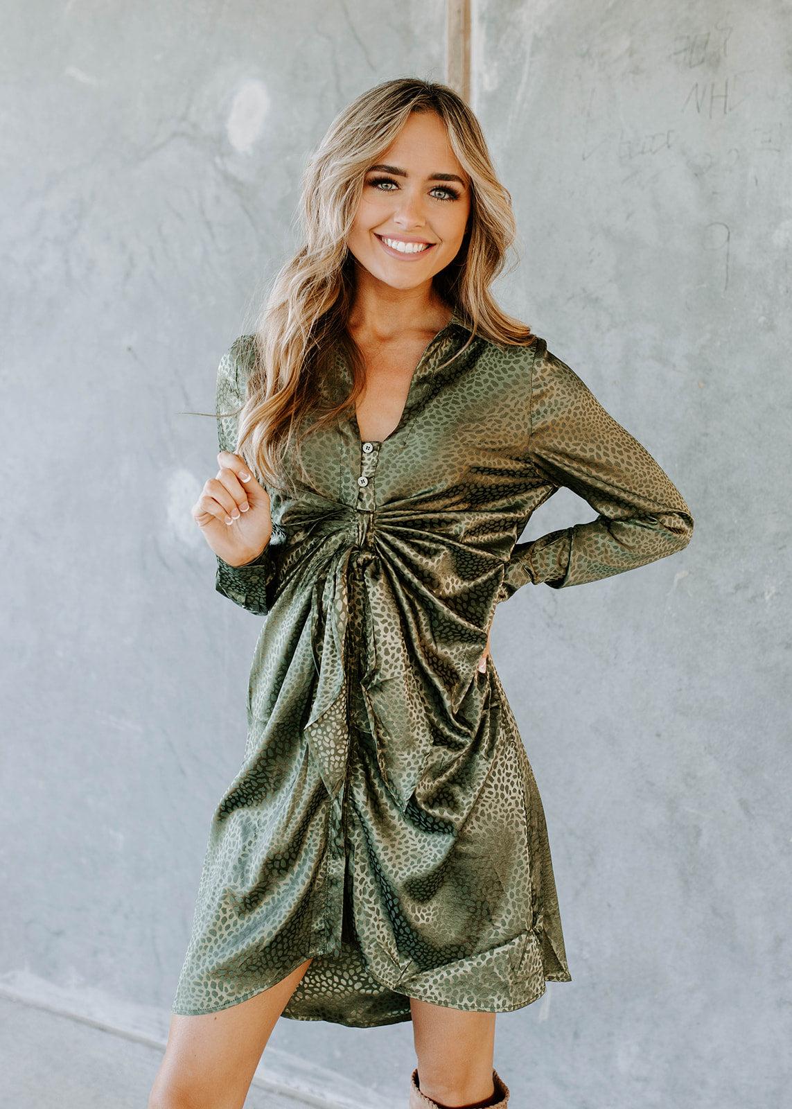 satin dress