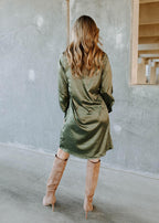 satin dress