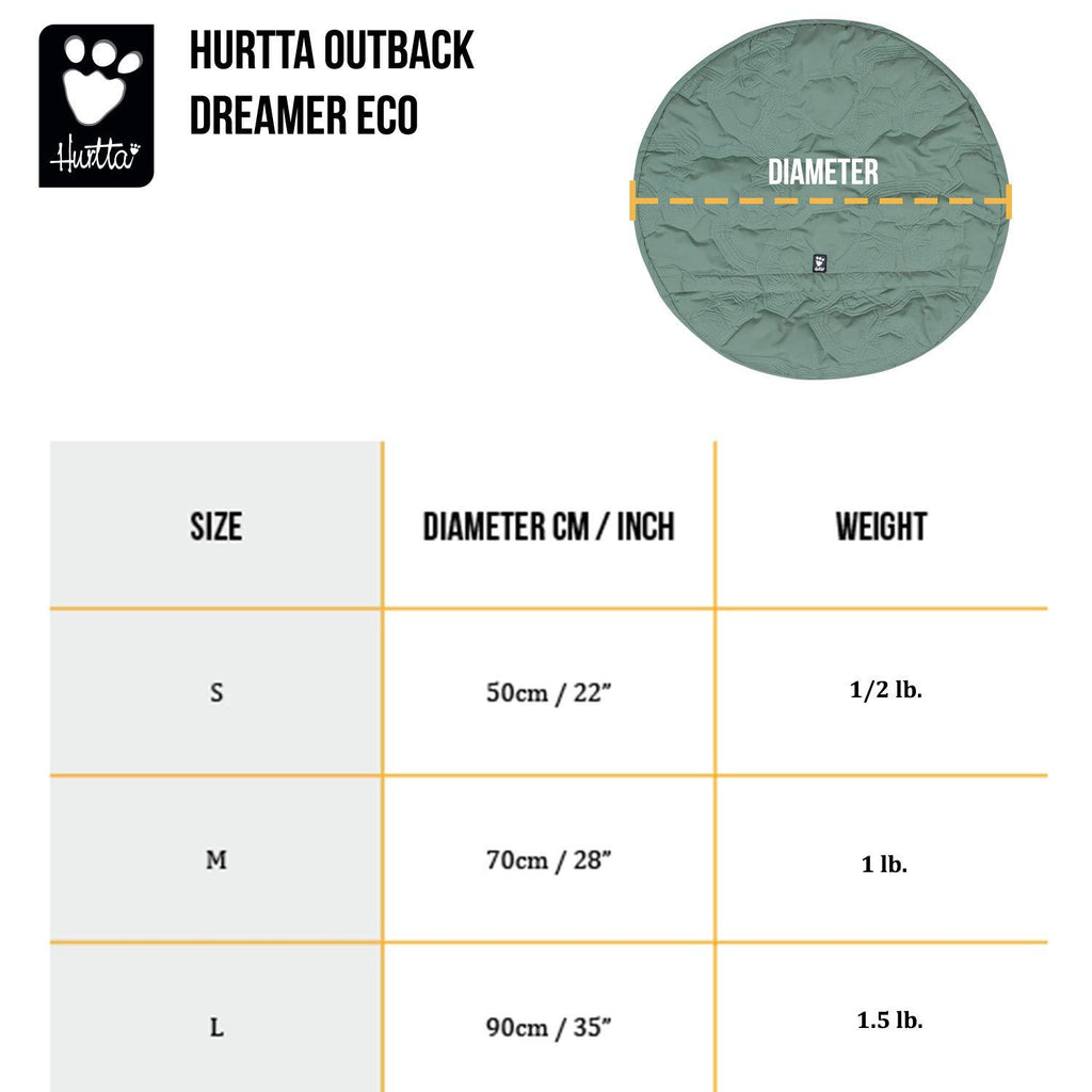 Hurtta - Outback Dreamer ECO Dog Sping Bag with Travel Bag for Camping, Hiking