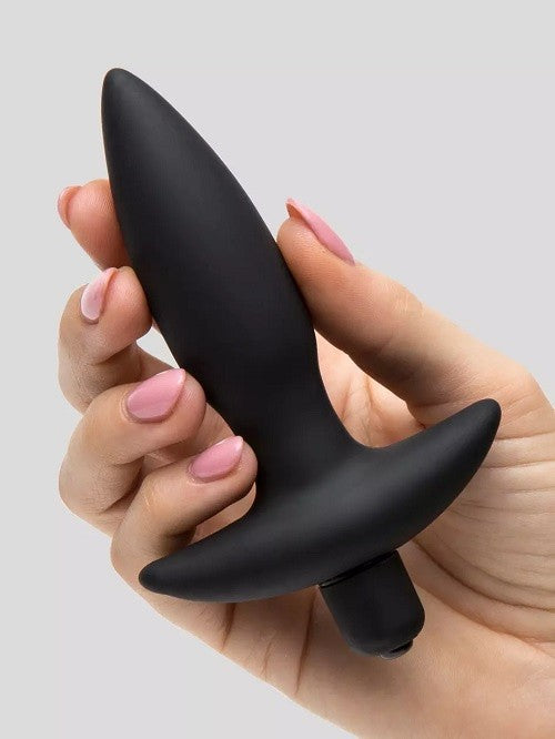 Lovehoney Butt Tingler 10 Function Vibrating Butt Plug 3.5 Inch, Black | Black