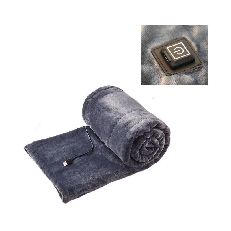 Electric blanket, heating blanket, machine washable, 5V USB portable electric blanket, intelligent fast heating thermostat -(160*80cm) grey