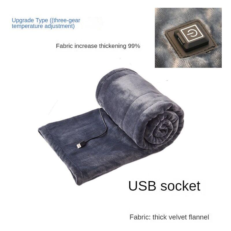 Electric blanket, heating blanket, machine washable, 5V USB portable electric blanket, intelligent fast heating thermostat -(160*80cm) grey
