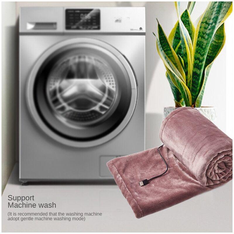 Electric blanket, heating blanket, machine washable, 5V USB portable electric blanket, intelligent fast heating thermostat -(160*80cm)Coffee color